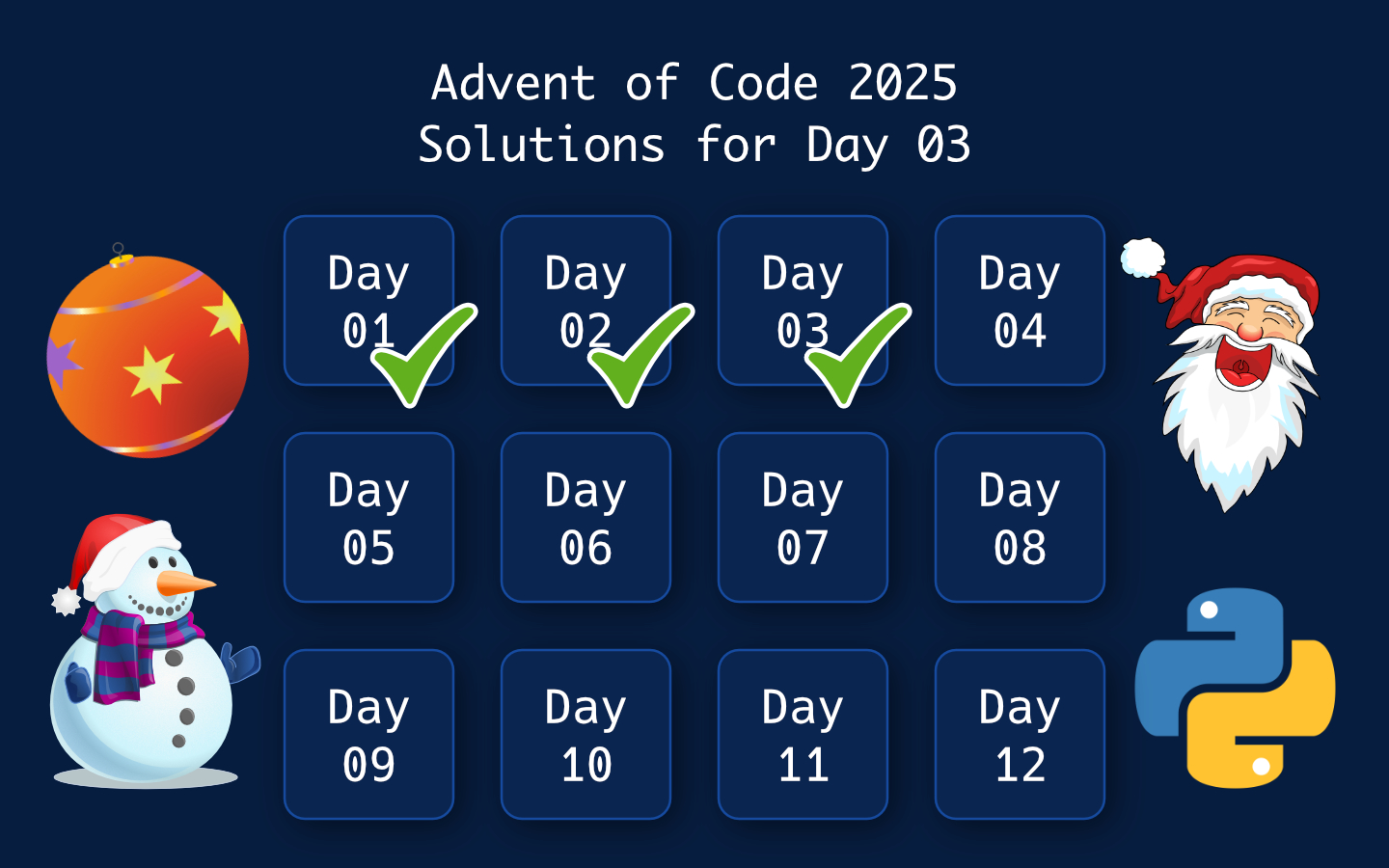 Advent of Code 2025: Day 03