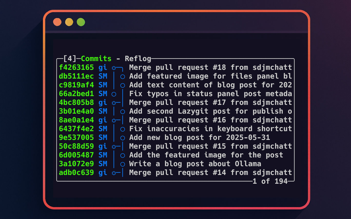 Lazygit Series: The Commits Panel