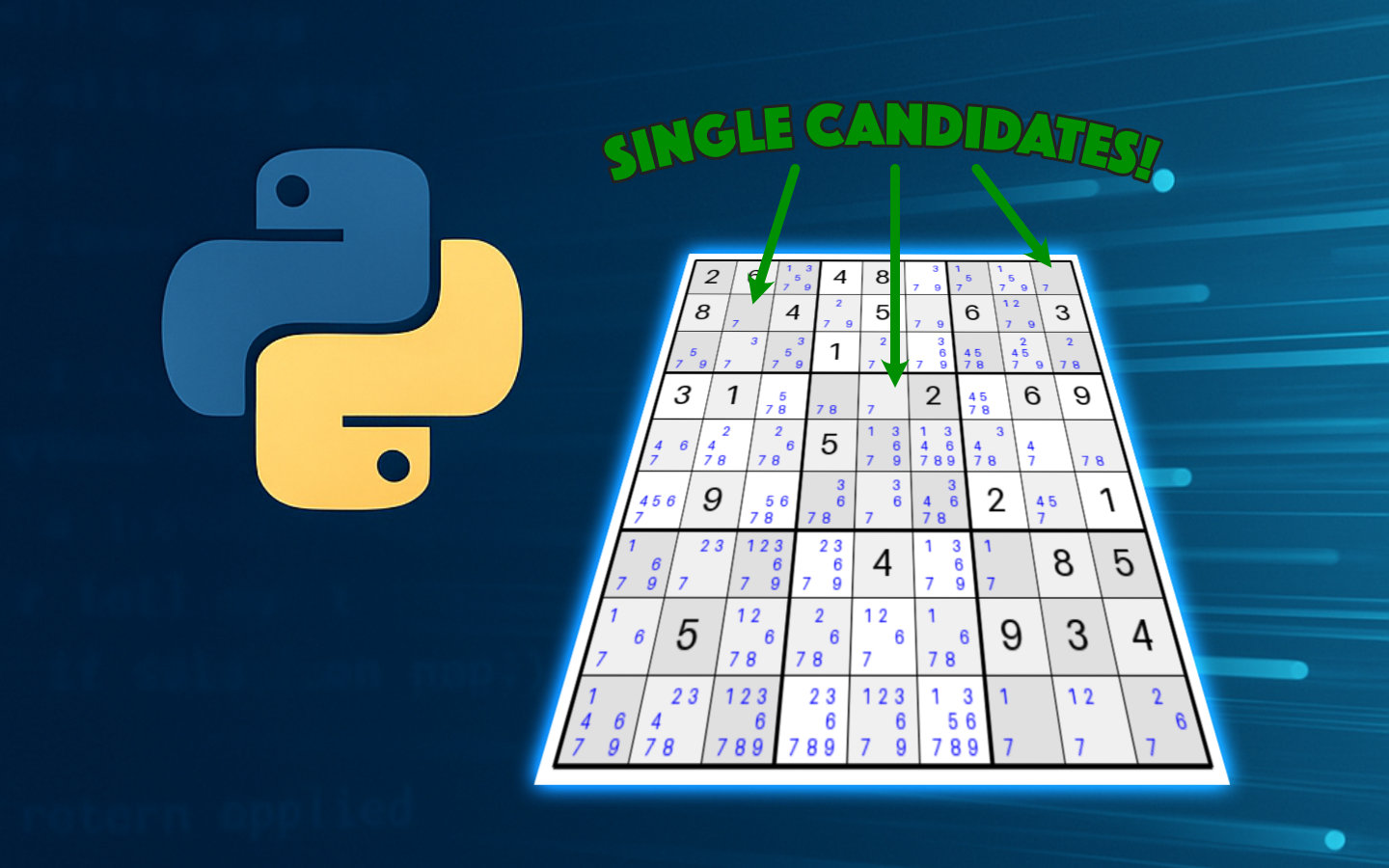 Sudoku Series: Implementing the Single Candidate Rule