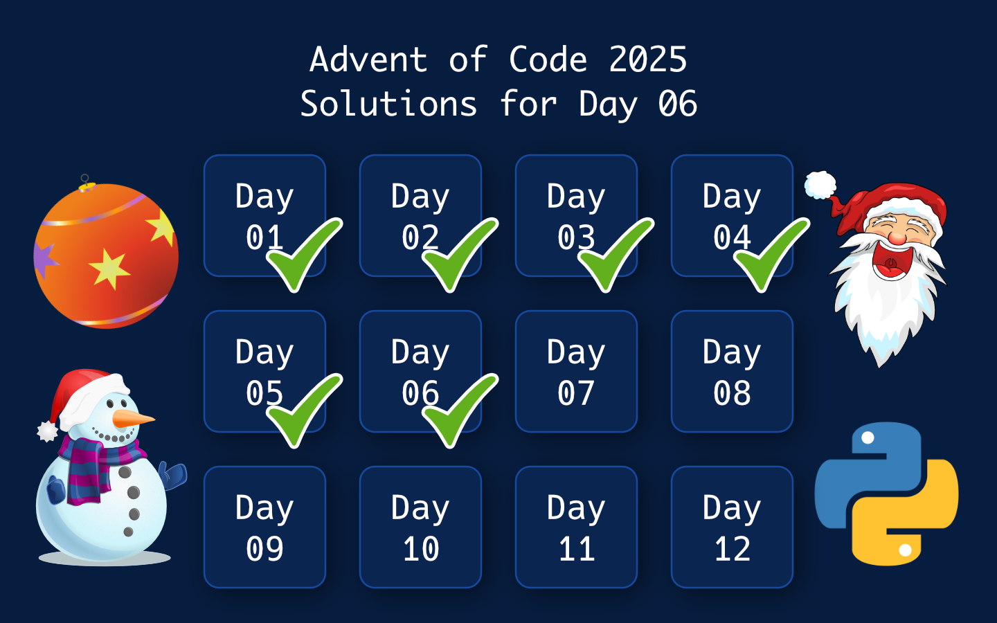 Advent of Code 2025: Day 06
